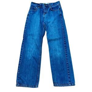 Levi's 550 Relaxed Denim Blue Jeans Youth 14 Slim W25 L26 Cotton Straight Leg